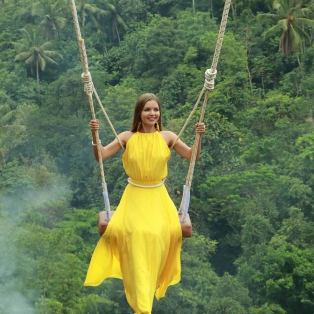 Volcano Sunrise Cafe, Ubud Swing, and Waterfalls Tour